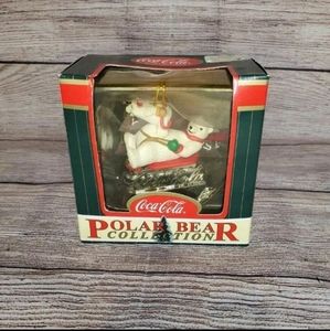 Vintage Coca-Cola polar bear collection christmas ornament
